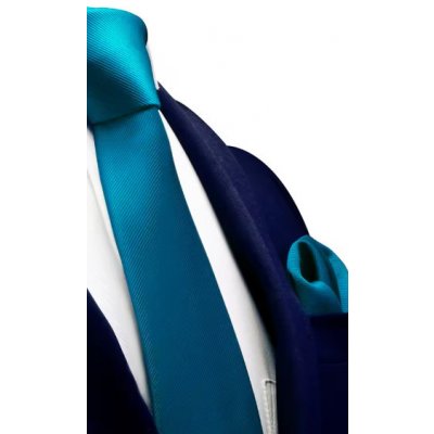 Amparo Miranda Kravata a kapesníček 7085 petrolejová – Zbozi.Blesk.cz