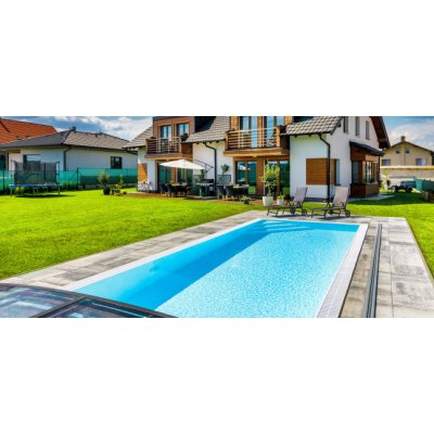 Qbig Benefit Přelivový bazén 3 x 6 x 1,2 m Světle modrá – Zbozi.Blesk.cz