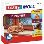 Těsnění do oken tesamoll Gumové těsnění, hnědé, D profil, 25m (05389-00001-00) – HobbyKompas.cz