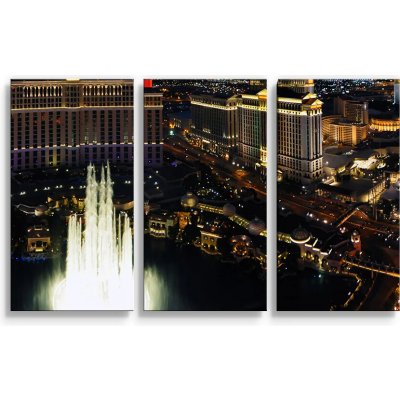 Sablio Obraz - 3-dílný Las Vegas - 120x80 cm – Hledejceny.cz
