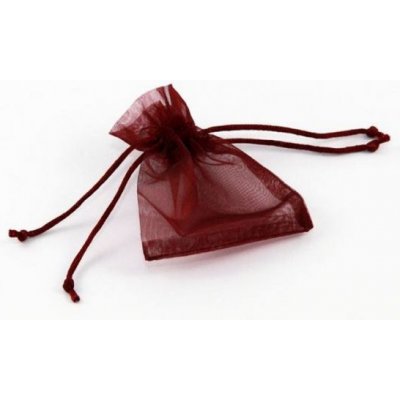 Dárkový sáček organza 20x25cm burgundy - tmavě červený (pytlík z organzy - tmavě červená) – Zboží Mobilmania