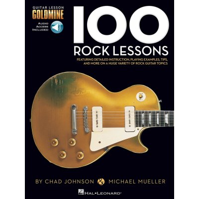 100 Rock Lessons + Audio Online kytara + tabulatura – Zboží Mobilmania