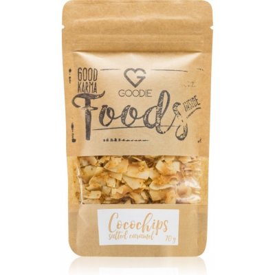Goodie Bio Kokosové chipsy Slaný karamel 70 g – Sleviste.cz