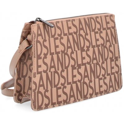 Le Sands Elegantní crossbody kabelka 4207 nude hnědá