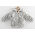 New Baby Kojenecká zateplená Wellsoft zimní mikinka s kapucí Winter times Šedá – Zboží Dáma