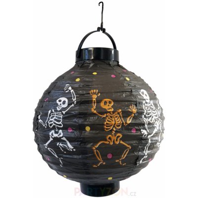 Halloween lampion kostlivci s žárovkou – Zboží Mobilmania