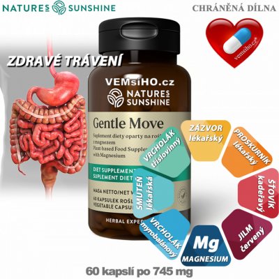 Nature’s Sunshine Gentle Move 60 kapslí po 745 mg – Hledejceny.cz