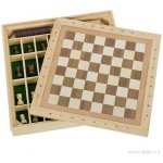 Stolní 3 v 1 – šachy dáma mlýn – Zboží Dáma