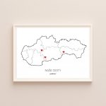 Zamilováno Vzpomínková mapa - Slovensko – Zboží Mobilmania
