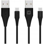 Swissten 71504403 USB 3.1 typ A na typ C, konektor 9mm, 1,5m, černý – Sleviste.cz