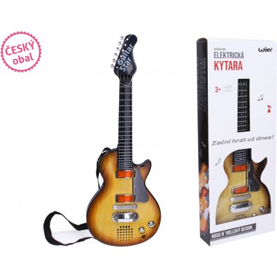 Wiky Elektrická kytara s efekty 55cm český obal – Zboží Dáma