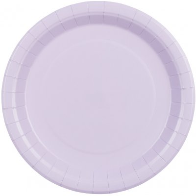 PartyDeco Papírové talířky fialové světlé 23 cm – Sleviste.cz