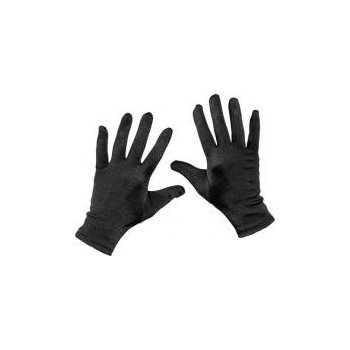 saténové rukavice černé