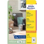 Avery Zweckform Etikety 25 listů A4 bílé 63,5 mm x 42,3 mm L6024REV-25 – Zboží Mobilmania