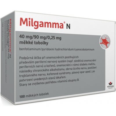 MILGAMMA N POR 40MG/90MG/0,25MG CPS MOL 100 – Hledejceny.cz