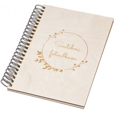 Svatební fotoalbum dřevěné 30,5x22,5 cm, 25 listů – Zboží Živě