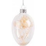 Závěsné skleněné vajíčko se sušenými květy Egg Bloom - Ø 5*8 cm – Hledejceny.cz