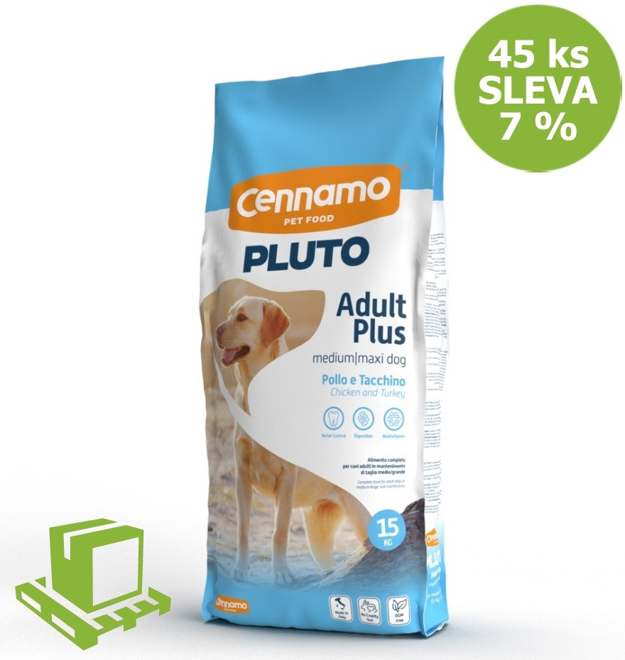 Pluto Dog Adult Plus Medium/Maxi 45 x 15 kg