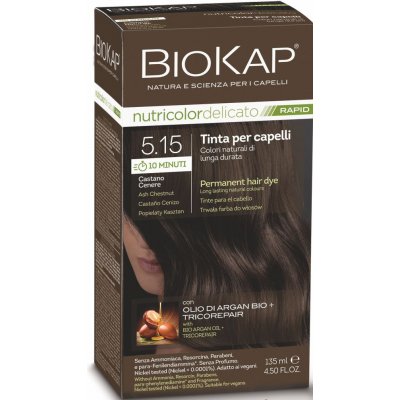Biosline Barva na vlasy 5.15 Popelavě kaštanová 135 ml – Zboží Dáma