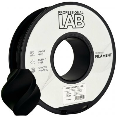 Professional Lab PLA+ černý 1,75mm 1kg – Hledejceny.cz