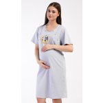 Vienetta dámská noční košile mateřská Hello baby šedá – Zboží Dáma