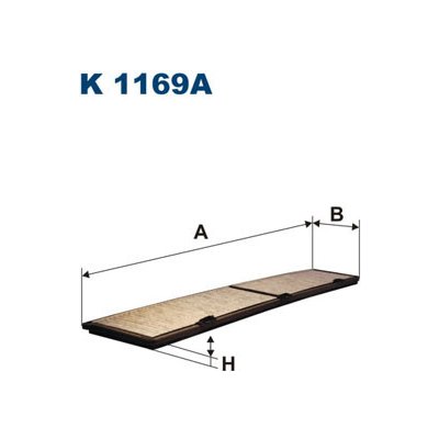K1169A FILTRON Filtr, vzduch v interiéru – Hledejceny.cz