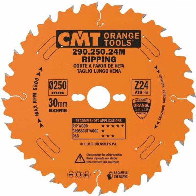 CMT Industrial Pilový kotouč pro podélné řezy D250x2,8 d30 Z24 HM – Hledejceny.cz