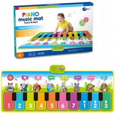 HollaKids Podložka Pianinko Zvířátka 79 cm – Zboží Mobilmania