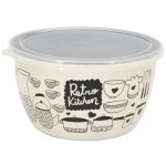 Metalac Retro Kitchen smaltovaná miska s plastovým víčkem 1,7 l 16 cm – Zboží Mobilmania