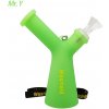 Vodní dýmka Waxmaid Silikonový bong Mr. Y Silicone 16 cm GID Green