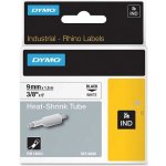 DYMO plochá smršťovací bužírka RHINO D1 9 mm x 1,5 m, černá na bílé, S0718280 – Sleviste.cz