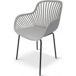 NOELA Křeslo zahradní GABY, šedé 4ks – Sleviste.cz