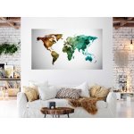 Nalepte.cz samolepka na zeď Barevná mapa světa , rozměry 100 x 57 cm – Zboží Dáma