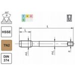 Fanar THREAD M12x1 DIN-374C R40 (6H) HSSE TIN 800X – Hledejceny.cz