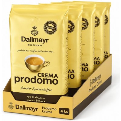 Dallmayr Prodomo Crema zrnková 4 x 1 kg – Hledejceny.cz