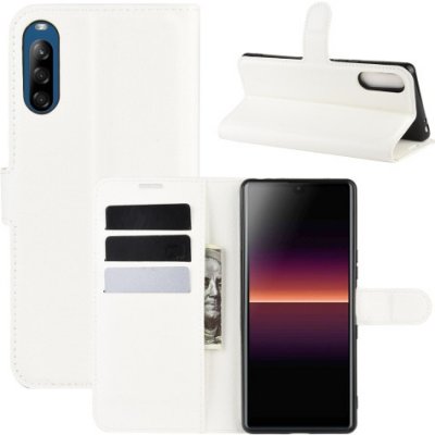 PROTEMIO 21483 LITCHI Peňaženkový kryt Sony Xperia L4 bílý – Zboží Mobilmania