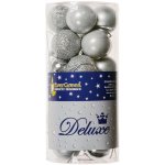 EverGreen Vánoční ozdoby koule pr. 4 cm 24 ks stříbrné – Hledejceny.cz