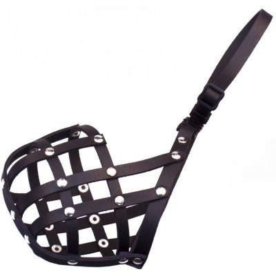 BAFPET Kožený náhubek pletený č. 2 20 cm 7 cm 35 - 47 cm – Zboží Dáma