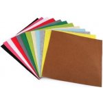 Látková dekorativní plsť / filc soft 30x30 cm Varianta: mix, Balení: 12 ks – Zbozi.Blesk.cz