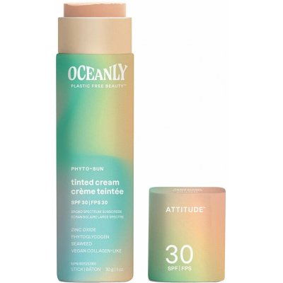Attitude Tónující třpytivý hydratační krém: SPF30 Oceanly 30 g – Zboží Dáma