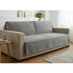 Mybesthome Přehoz na sedačku - pohovku - deka SOFIA 170x210 cm tmavě šedá – Zboží Dáma