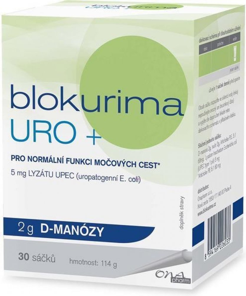 Blokurima URO+ 2 g d-manózy 30 sáčků | Srovnanicen.cz