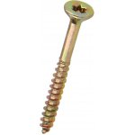 V5242 4x60 ŽZN (TORX20) ČZ Vrut do dřeva se zápustnou hlavou a TORX drážkou, žlutý zinek, částečný závit – Sleviste.cz