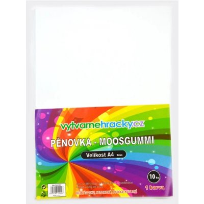 Pěnovka A4, tl. ca 2mm - bílá, 10ks – Zboží Dáma