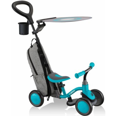 Globber Scooter 3v1 Deluxe Learning Bike Deluxe -Teal – Zboží Mobilmania