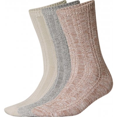Esmara dámské termo ponožky 3 páry béžová/šedá/hnědá – Zboží Mobilmania