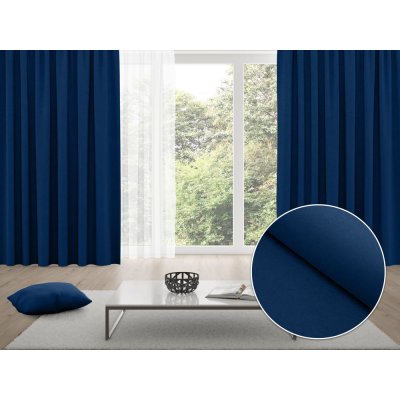 Biante Zatemňovací závěs Blackout BKU-117 Námořnický modrý - šířka 270 cm 270x220 cm – Zboží Dáma
