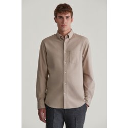 Gant košile reg flannel Melange shirt dry sand