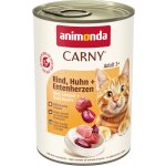 Carny Adult hovězí kuře & kachní srdce 12 x 400 g – Hledejceny.cz