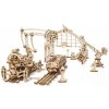 3D puzzle Ugears 3D mechanické puzzle Železniční jeřáb manipulátor 354 ks